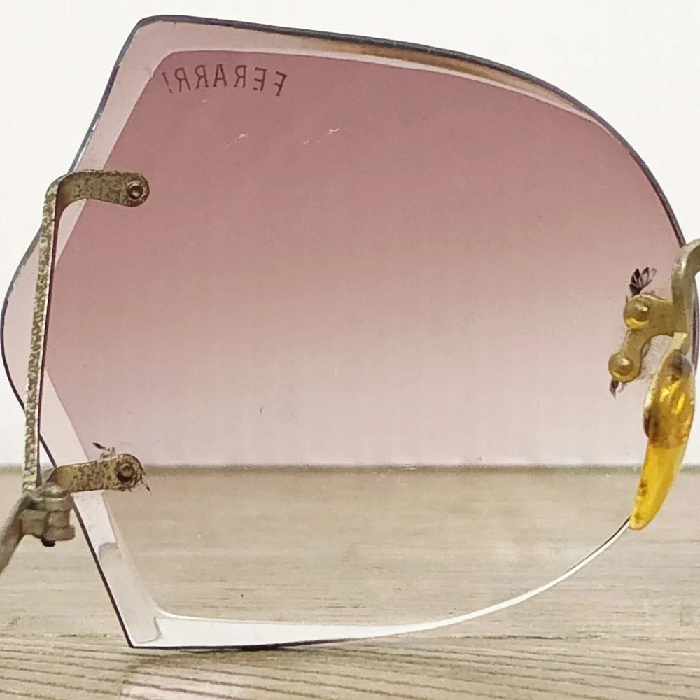 Vintage 70's Ferrari Oversized Sunglasses Gradient Lenses